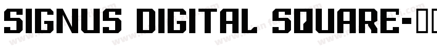 Signus Digital Square字体转换